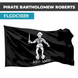 Drapeau PIRATE  | Pavillon Noir  | Drapeau Bartholomew ROBERTS