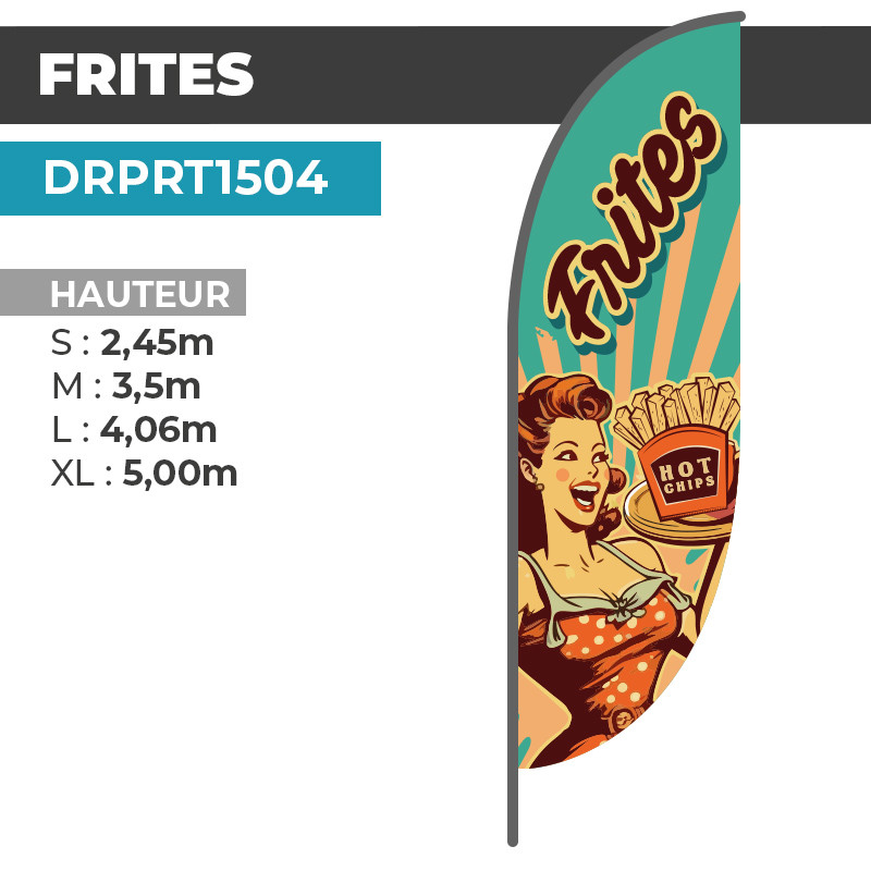 Drapeau FRITES | Meilleur Prix | DRPRT1504