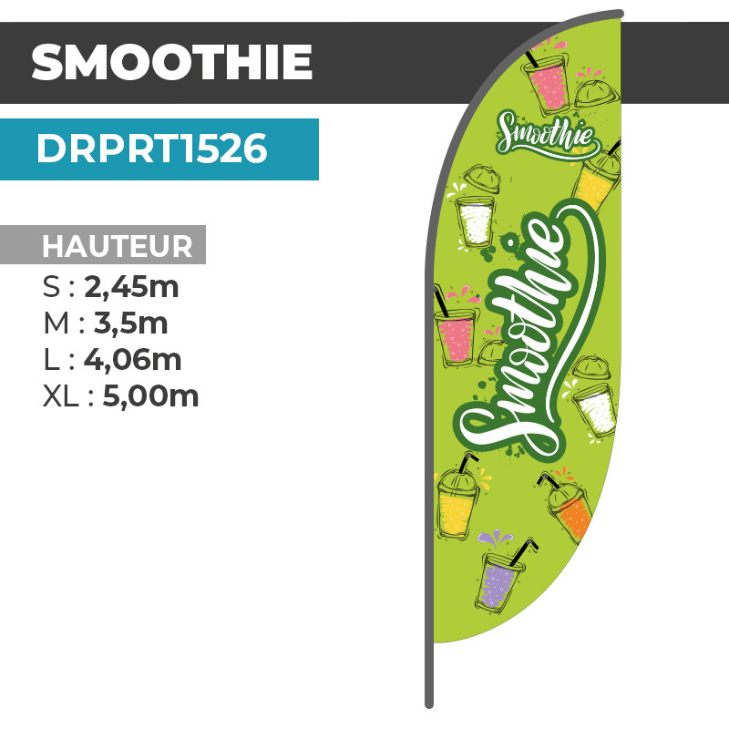 Drapeau SMOOTHIE | Visuel Exclusif | DRPRT1526