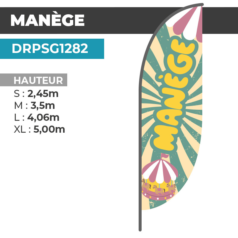 Drapeau MANEGE | Impression Durable | DRPSG1282