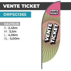 Drapeau VENTE TICKET |...