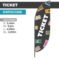 Drapeau TICKET | Montage...