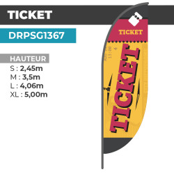 Drapeau TICKET | Qualité...