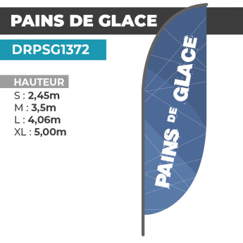 Drapeau PAINS DE GLACE | Visuel Exclusif | DRPSG1372