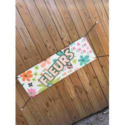 banderole fleurs