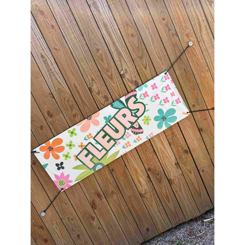 banderole fleurs