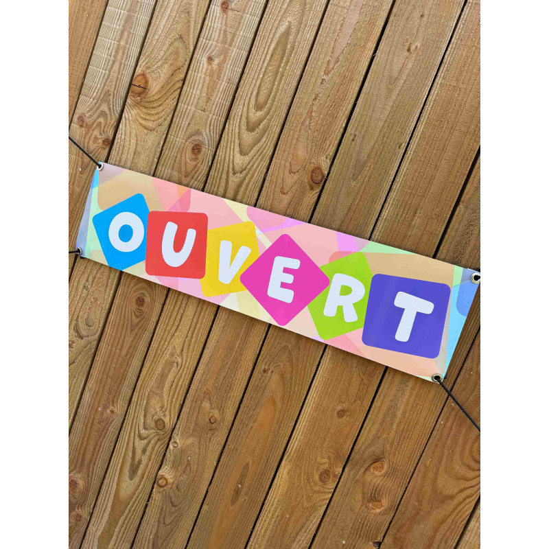 banderole ouvert