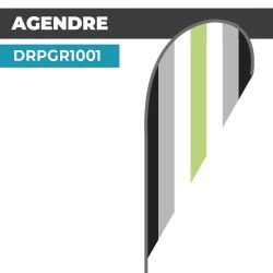 Drapeau AGENDRE | Voile + Mat | avec ou sans Pied