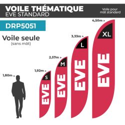Voile de drapeau EVE | Standard | Thématique