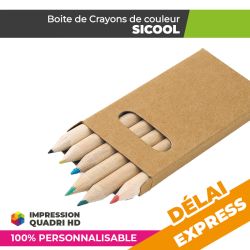 Boite de crayons de couleur Personnalisée | SICOOL