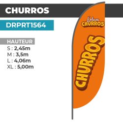 Drapeau CHURROS | Le plus voyant !