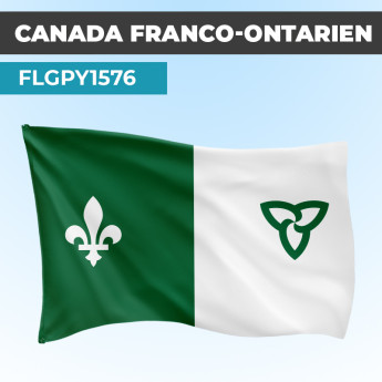 Drapeau FRANCO-ONTARIO | Pavillon | Provinces Canadiennes