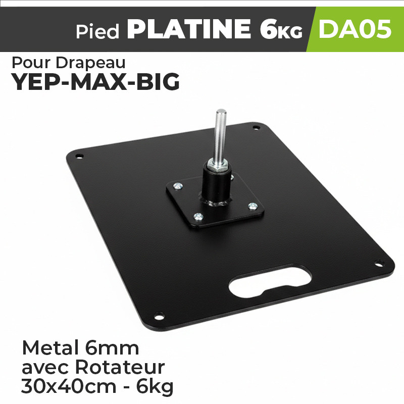 DA05 Platine Metal 30x40cm 6mm 6kg