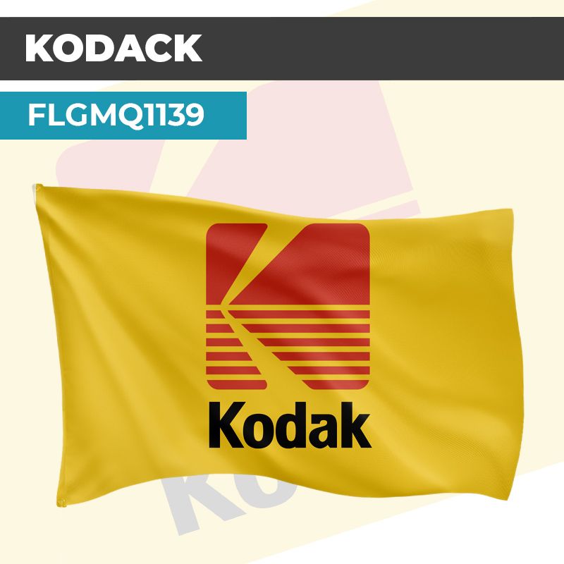 Drapeau KODAK JAUNE | Pavillon | Marque et Logo Vintage
