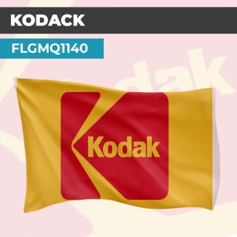 Drapeau KODAK ROUGE | Pavillon | Marque et Logo Vintage