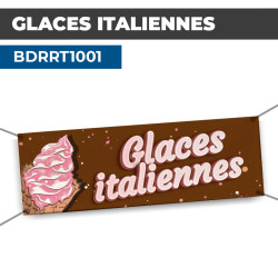 Banderole GLACES ITALIENNES...