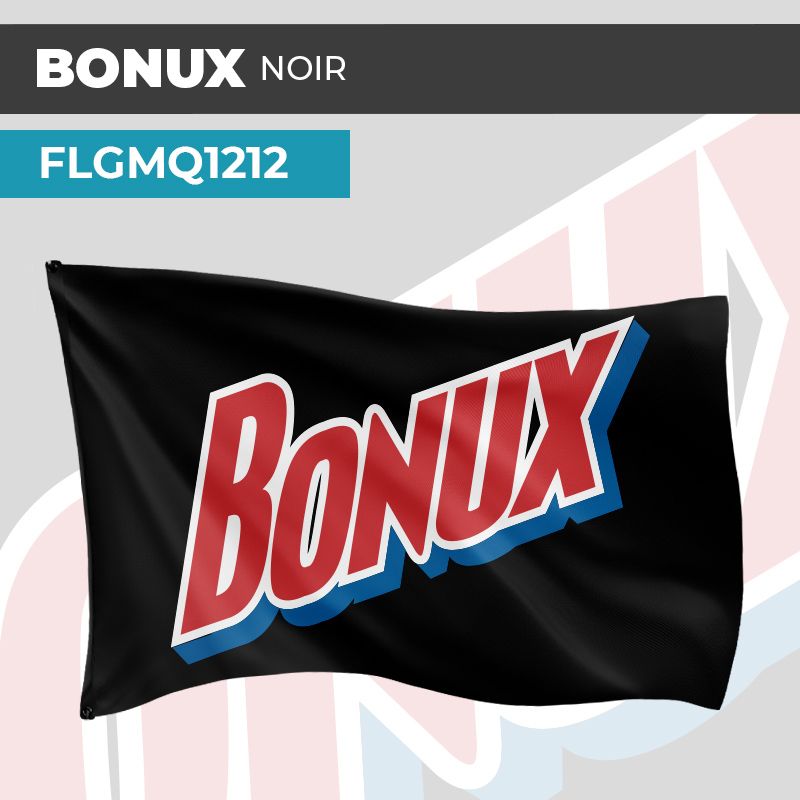 Drapeau BONUX NOIR | Pavillon | Marque de Lessive