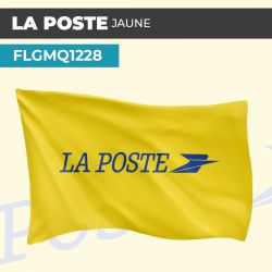Drapeau LA POSTE JAUNE | Pavillon | Marque Vintage