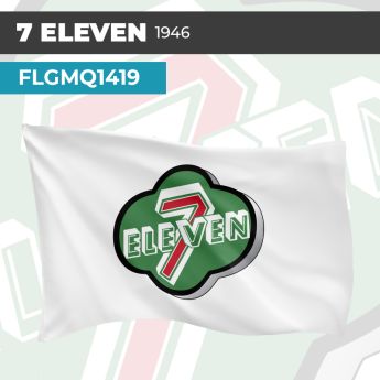 Drapeau 7 ELEVEN 1946 | Pavillon | Marque Supérette Vintage