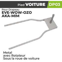 Socle de voiture pour fixation de drapeau