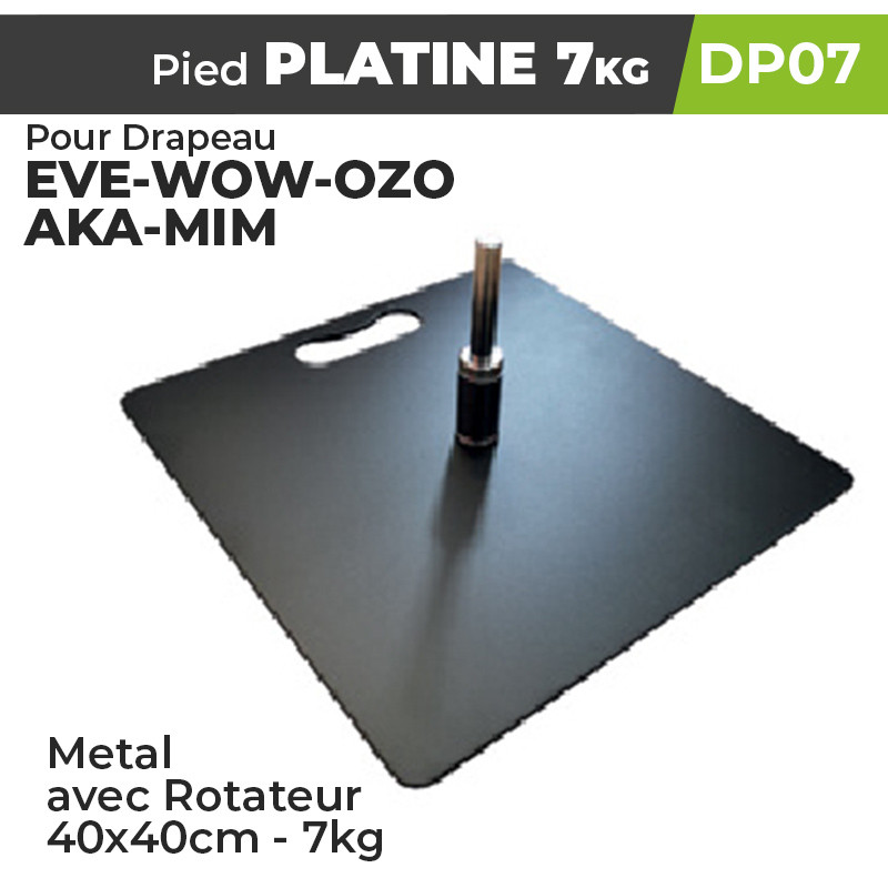 Pied Platine pas cher pour drapeau publicitaire et oriflamme