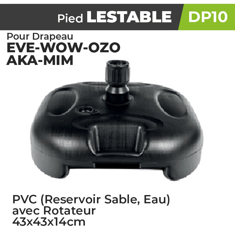 Pied lestable pour drapeau