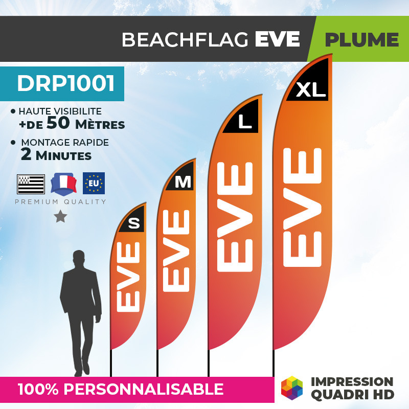 beachflag personnalisé pas cher