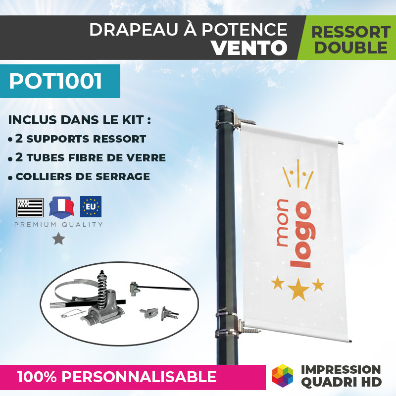 drapeau à potence Kakémono personnalisé