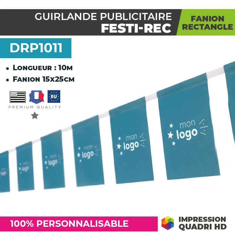 Guirlande publicitaire personnalisée rectangle
