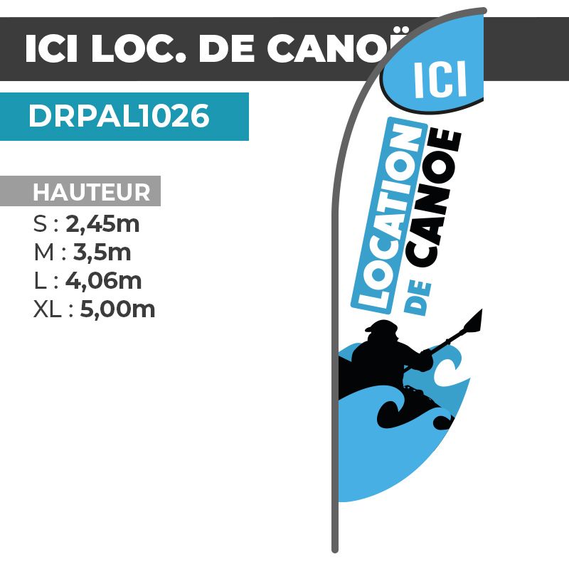 Drapeau ICI LOCATION  DE CANOË