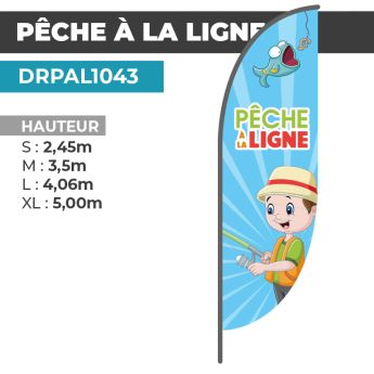 Drapeau PÊCHE À LA LIGNE
