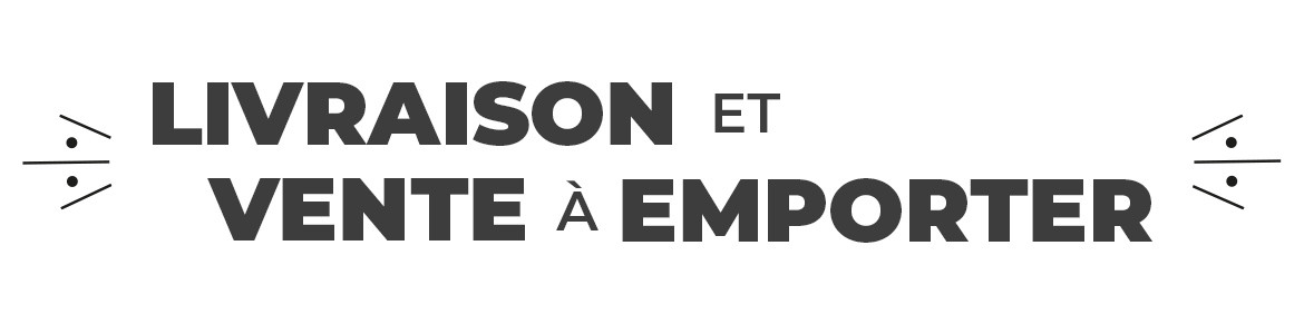 Drapeau publicitaire Livraison & Vente à Emporter –  Click and Collect