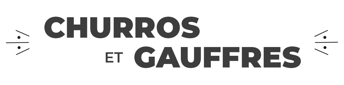 Drapeaux Churros, Gauffres, Chichis pour marchés et foodtruck